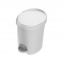 EDA Poubelle cosmtique pdale Stepy, 6 litres, blanc