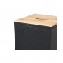 EDA Bac pour granuls de bois, 36 litres, noir
