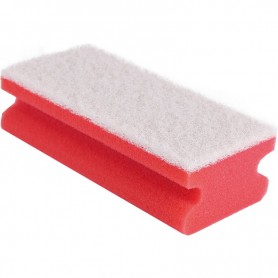 HYGOCLEAN ponge Colour, non-tiss doux, rouge/blanc