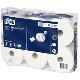 TORK Papier toilette grand rouleau SmartOne, 2 plis, 207 m