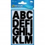 ZDesign HOME Stickers de lettres, lettres A-Z, noir