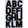ZDesign HOME Stickers de lettres, lettres A-Z, noir