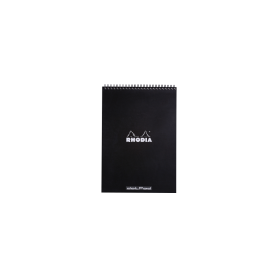 RHODIA Bloc spiral No. 18, format A4, pointill dot, noir