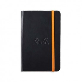 RHODIA Carnet rigide RHODIARAMA, 90 x 140 mm, lign, noir