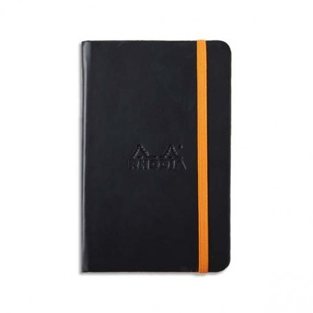 RHODIA Carnet rigide RHODIARAMA, 90 x 140 mm, lign, noir