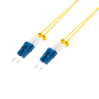 LogiLink Cble patch fibre optique, 2x LC-Duplex, OS2, 0,5 m