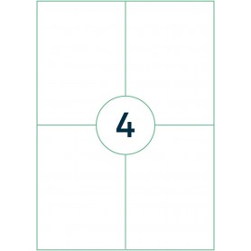 rillprint tiquette universelle, 105 x 148 mm, blanc