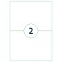 rillprint tiquette universelle, 210 x 148 mm, blanc