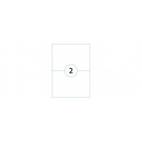 rillprint tiquette universelle, 210 x 148 mm, blanc