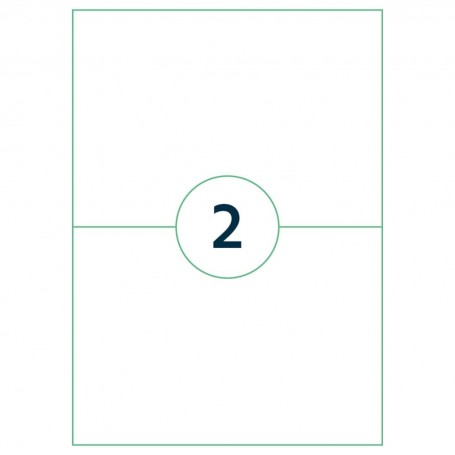 rillprint tiquette universelle, 210 x 148 mm, blanc