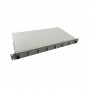 Boîtier d'épissure Helos LWL 19" 6x LC/APC duplex gris
