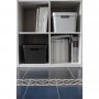 EDA Bote de rangement STONE, 18 litres, PP, noir