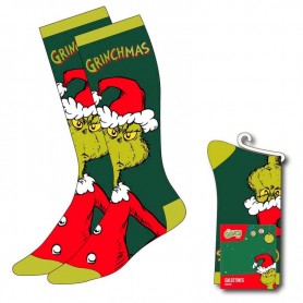Grinch adult socks