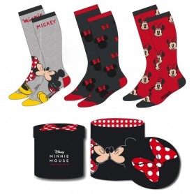 Disney Minnie pack 3 assorted socks adult