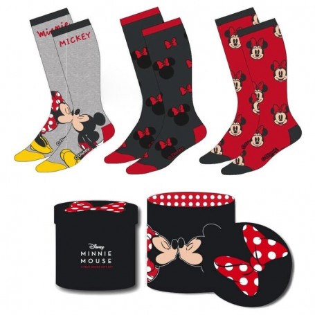 Disney Minnie pack 3 assorted socks adult