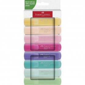 FABER-CASTELL Surligneur TEXTLINER 46 PASTEL, tui de 8