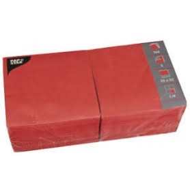 PAPSTAR Serviettes, 320 x 320 mm, 3 couches, rouge