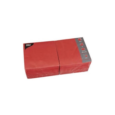 PAPSTAR Serviettes, 320 x 320 mm, 3 couches, rouge