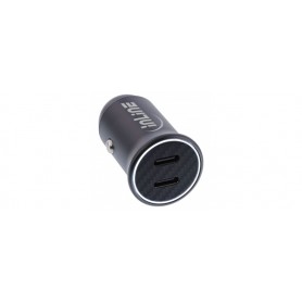 InLine® USB car charger power-adapter power delivery, 2x USB Type-C, black
