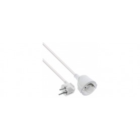 InLine® Power Extension Cable angeld Type F white 2m