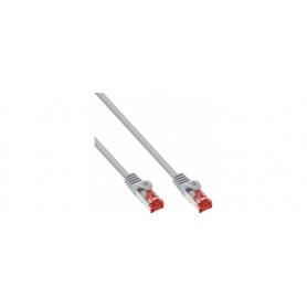 InLine® Patch Cable S/FTP PiMF Cat.6 250MHz PVC copper grey, 0.6m