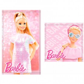Barbie set 2 cotton bath towels