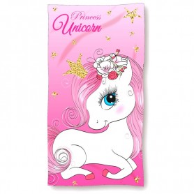 Unicorn cotton beach towel