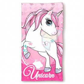 Unicorn microfibre beach towel