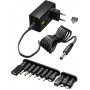Alimentation Universelle 3 V - 12 V, Max. 12 W11 adaptateurs inclus : 7 adaptateurs DC en plus de USB-C™, USB-A, USB Mini-B, Mic