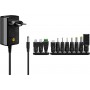 Alimentation Universelle 3 V - 12 V, Max. 12 W11 adaptateurs inclus : 7 adaptateurs DC en plus de USB-C™, USB-A, USB Mini-B, Mic