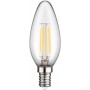 Filament Bougie LED, 4 Wculot E14, blanc chaud, à lumière non variable