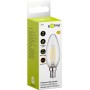 Filament Bougie LED, 4 Wculot E14, blanc chaud, à lumière non variable