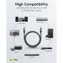 Câble TOSLINK, 1 m, Sharkskin GreyConnecteur TOSLINK Connecteur TOSLINK