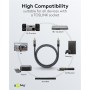 Câble TOSLINK, 5 m, Sharkskin GreyConnecteur TOSLINK Connecteur TOSLINK