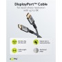 Câble DisplayPort, DP 1.4, 2 m, Sharkskin GreyConnecteur DisplayPort™ Connecteur DisplayPort™