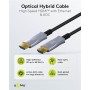 Câble Optique Hybride HDMI™ Ultra-Haute Vitesse avec Ethernet (AOC)câble haute vitesse, 8K @ 60 Hz/ 4K @ 120 Hz, pour de longues