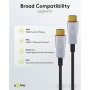 Câble Optique Hybride HDMI™ Ultra-Haute Vitesse avec Ethernet (AOC)câble haute vitesse, 8K @ 60 Hz/ 4K @ 120 Hz, pour de longues