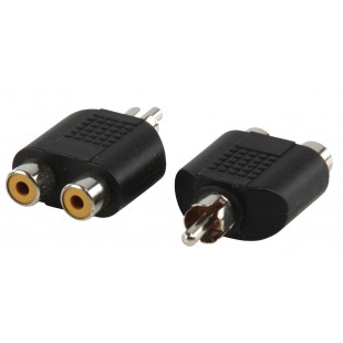 Valueline adapter plug phono plug to 2 phono sockets