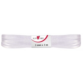 SUSY CARD Ruban cadeau "double satin", 3 mm x 3 m, vert