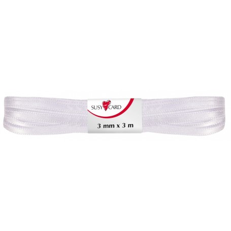 SUSY CARD Ruban cadeau "double satin", 3 mm x 3 m, vert