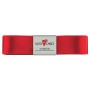 SUSY CARD Ruban cadeau "double satin", 25 mm x 3 m, bleu