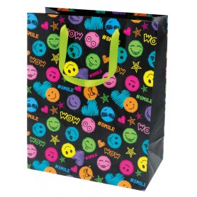 SUSY CARD Sachet cadeau "Smile black"