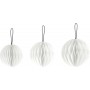 HEYDA Set dcoration "Balle en nid d\'abeille", vert fonc
