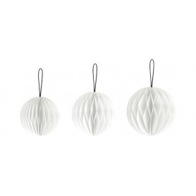 HEYDA Set dcoration "Balle en nid d\'abeille", vert fonc
