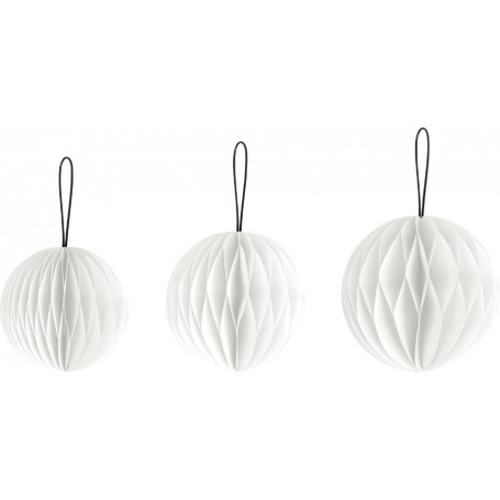 HEYDA Set dcoration "Balle en nid d\'abeille", vert fonc
