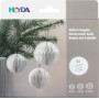 HEYDA Set dcoration "Balle en nid d\'abeille", vert fonc