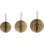 HEYDA Set dcoration "Balle en nid d\'abeille", vert fonc