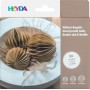 HEYDA Set dcoration "Balle en nid d\'abeille", vert fonc