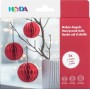 HEYDA Set dcoration "Balle en nid d\'abeille", vert fonc