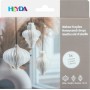 HEYDA Set dcoration "Goutte en nid d\'abeille", vert